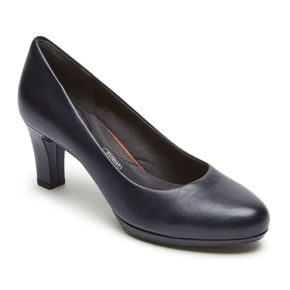 Rockport Pumps For Womens Navy - Total Motion Leah - IX2361940